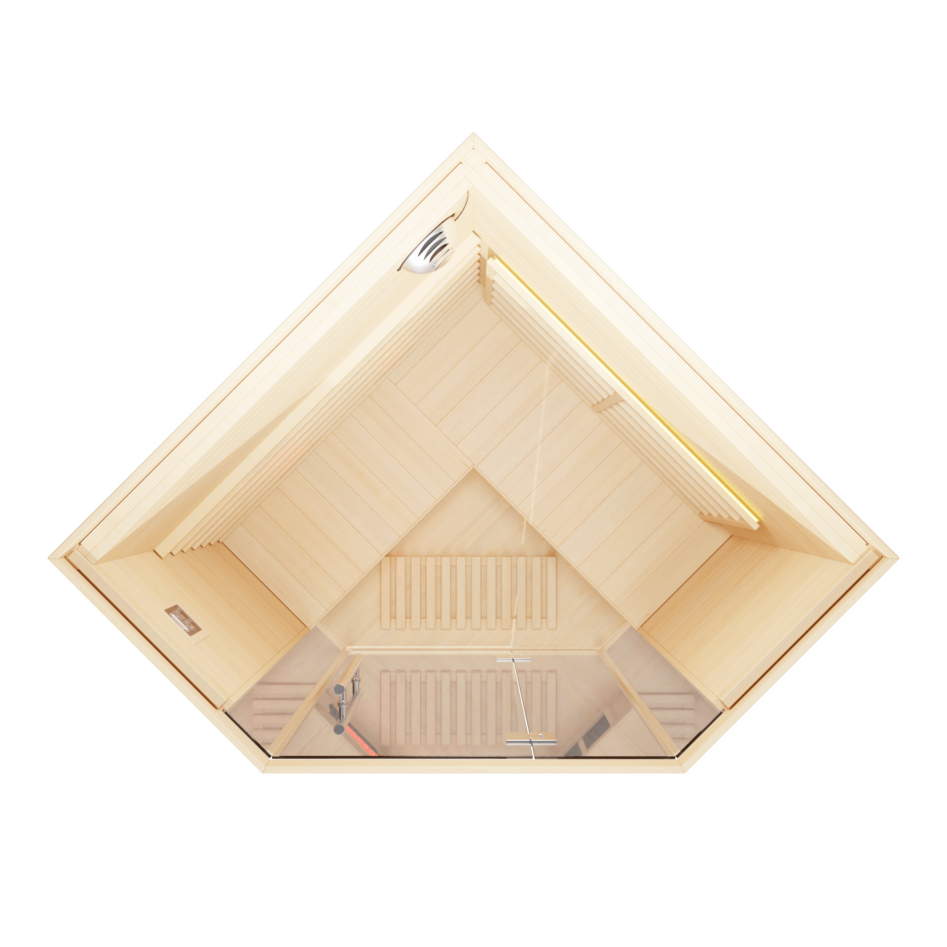 KOVE Corner Full Spectrum Infrared Sauna – 3–4 Person