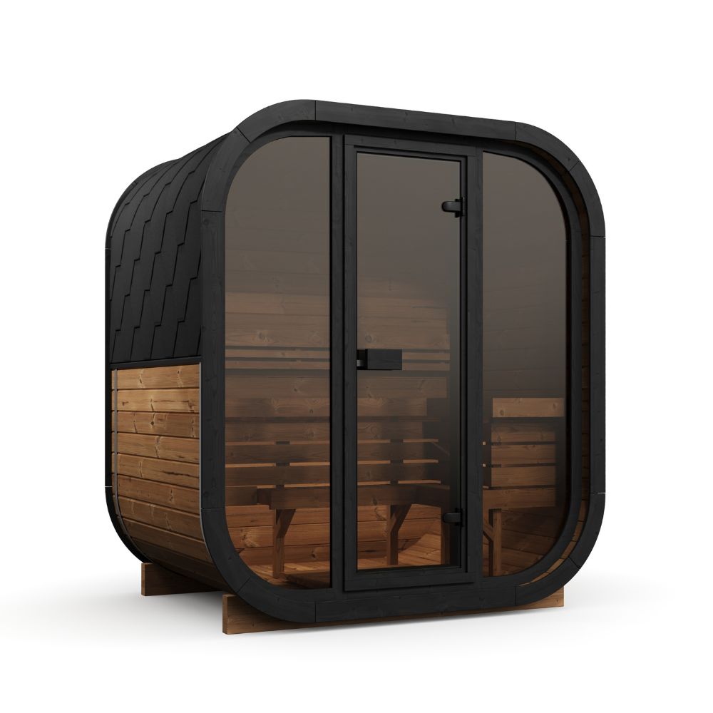 Atlantic Saunas | Horizon | 3 Person Outdoor Sauna - Full Glass Front