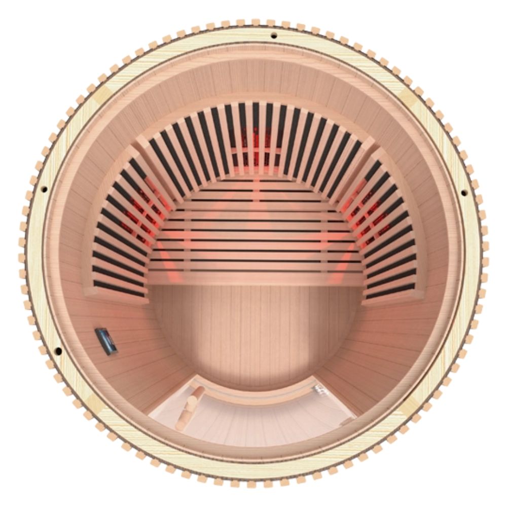 Holls Moon Indoor Infrared Sauna - 1 person - Natural Wood Edition