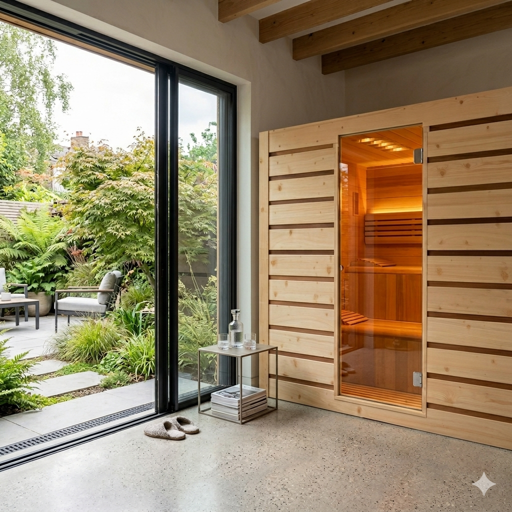 Holl's Eccolo 6 - Traditional Steam Indoor Sauna - 6 person.