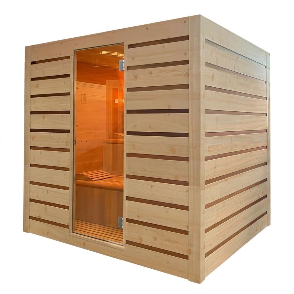Holl's Eccolo 6 - Traditional Steam Indoor Sauna - 6 person.