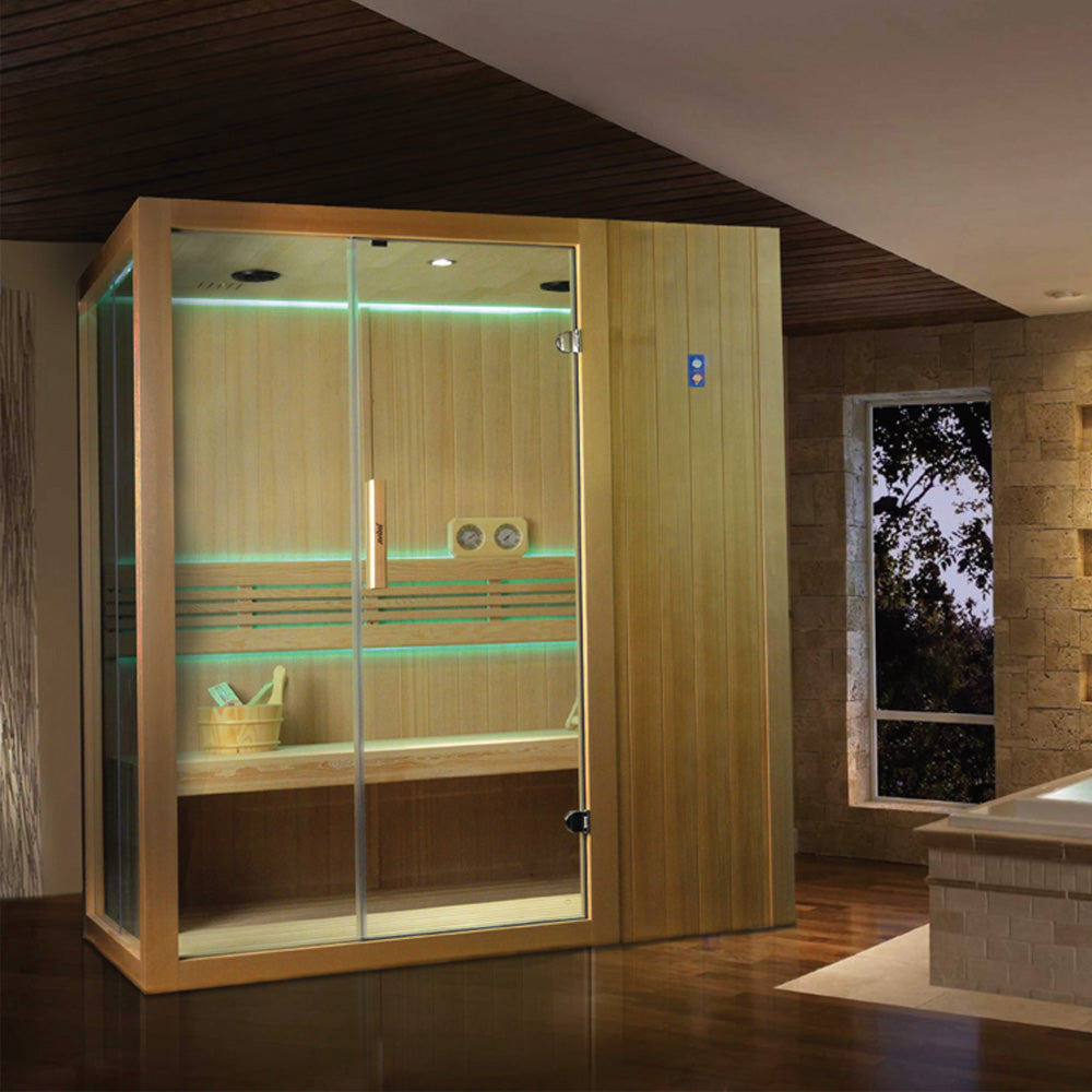 Jaquar Kubix -Traditional Steam Indoor Sauna - 2-3 Person