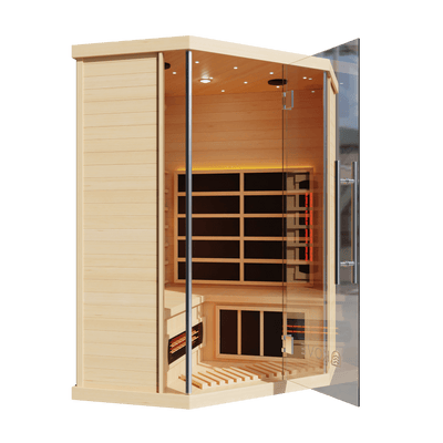KOVE Corner Full Spectrum Infrared Sauna – 3–4 Person