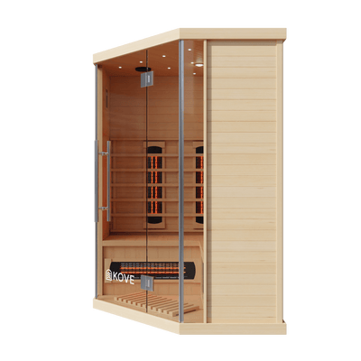 KOVE Corner Full Spectrum Infrared Sauna – 3–4 Person
