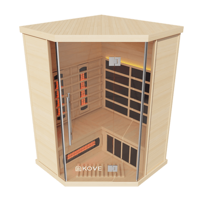 KOVE Corner Full Spectrum Infrared Sauna – 3–4 Person