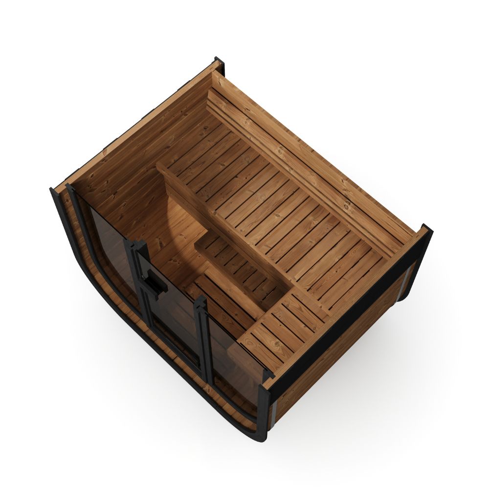Atlantic Saunas | Horizon | 3 Person Outdoor Sauna - Full Glass Front