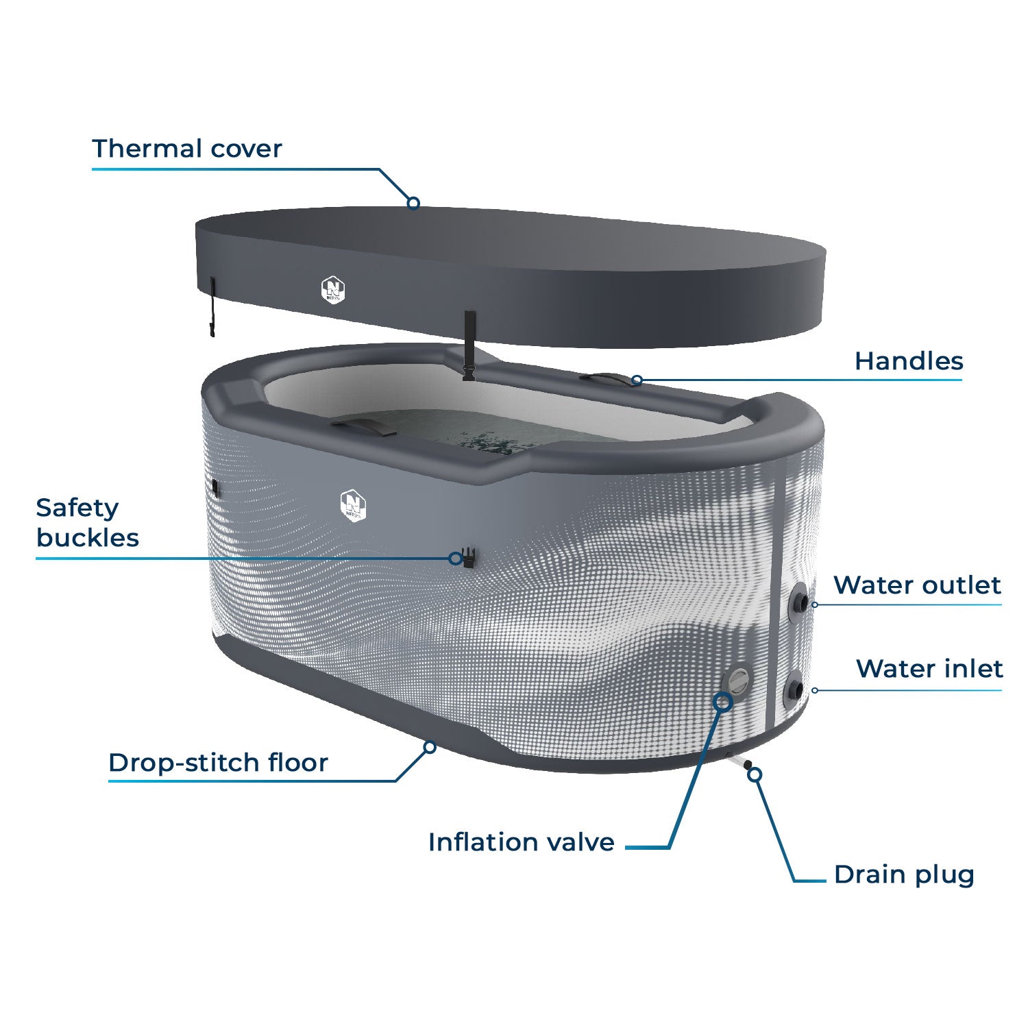 NetSpa Järvi Ice Bath and Chiller Bundle