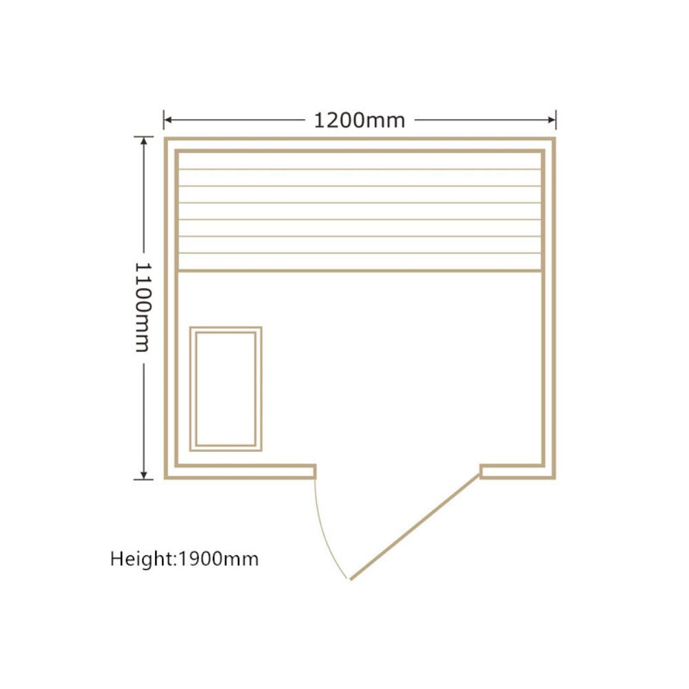 Atlantic Sauna | Core 1.2 | Snug | Traditional indoor 1-2 person sauna