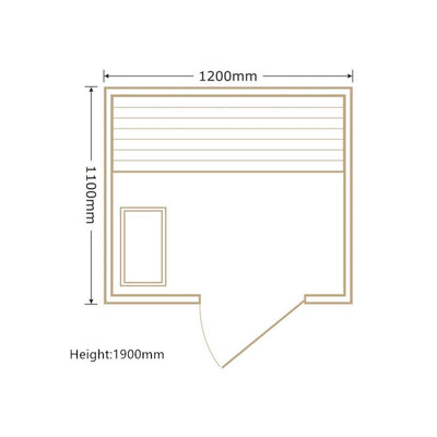 Atlantic Sauna | Core 1.2 | Snug | Traditional indoor 1-2 person sauna