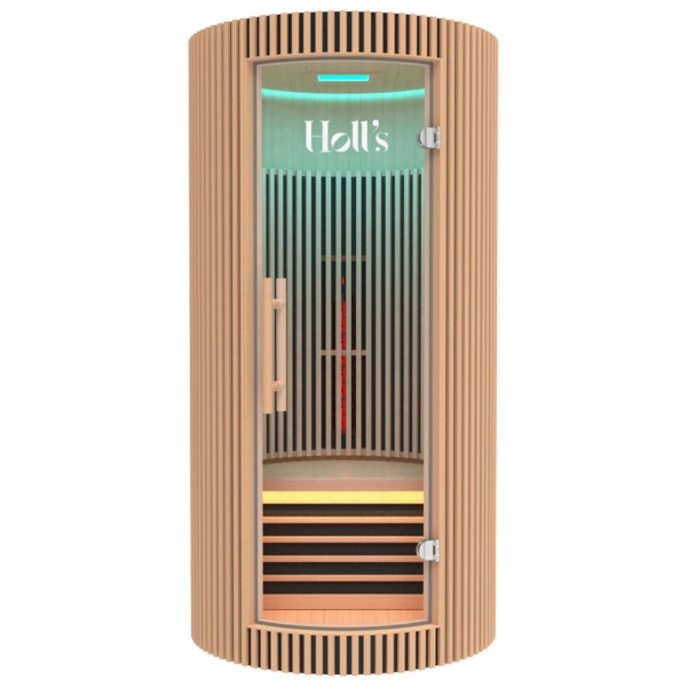 Holls Moon Indoor Infrared Sauna - 1 person - Natural Wood Edition