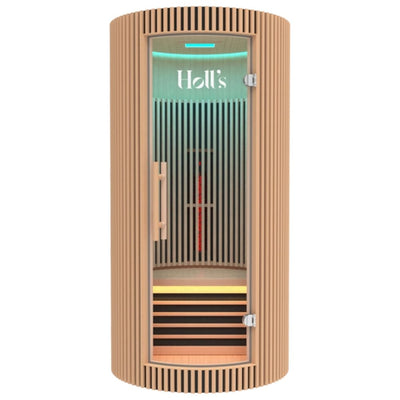 Holls Moon Indoor Infrared Sauna - 1 person - Natural Wood Edition