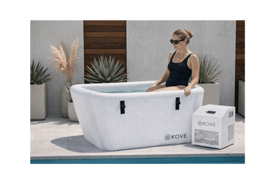 KOVE Elite Ice Bath – Premium Ergonomic Reclined Cold Plunge - Full Body Immersion - 450L (Chiller Compatible)