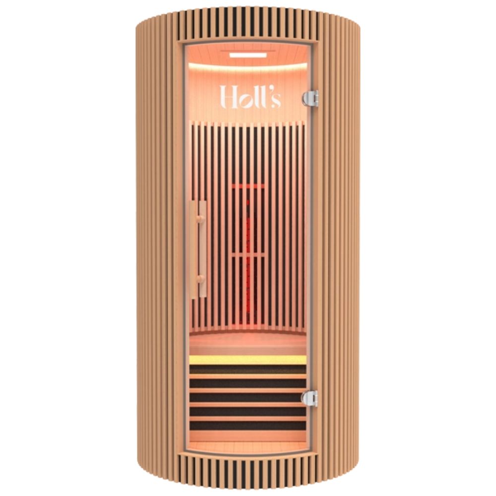 Holls Moon Indoor Infrared Sauna - 1 person - Natural Wood Edition