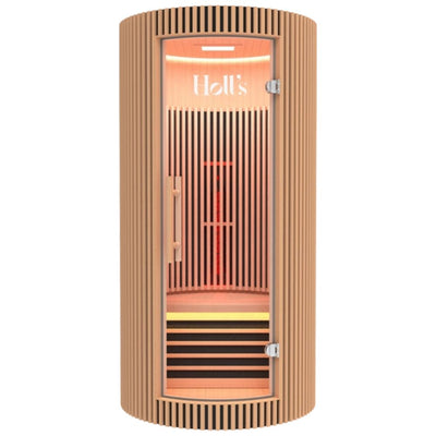Holls Moon Indoor Infrared Sauna - 1 person - Natural Wood Edition