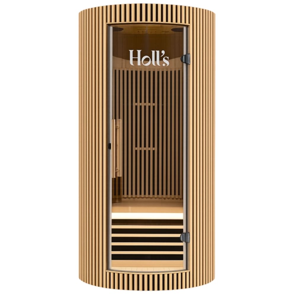 Holls Moon Indoor Infrared Sauna - 1 person - Natural Wood Edition