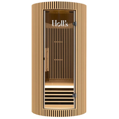 Holls Moon Indoor Infrared Sauna - 1 person - Natural Wood Edition