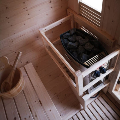 Holl's - Gaïa Nova Outdoor Sauna — Complete Package Cabin + Harvia Vega 8kW hot stone stove