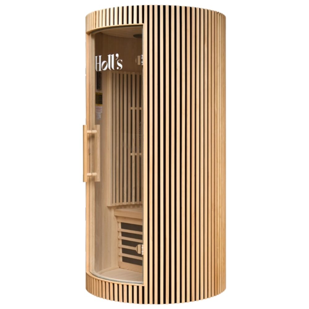 Holls Moon Indoor Infrared Sauna - 1 person - Natural Wood Edition