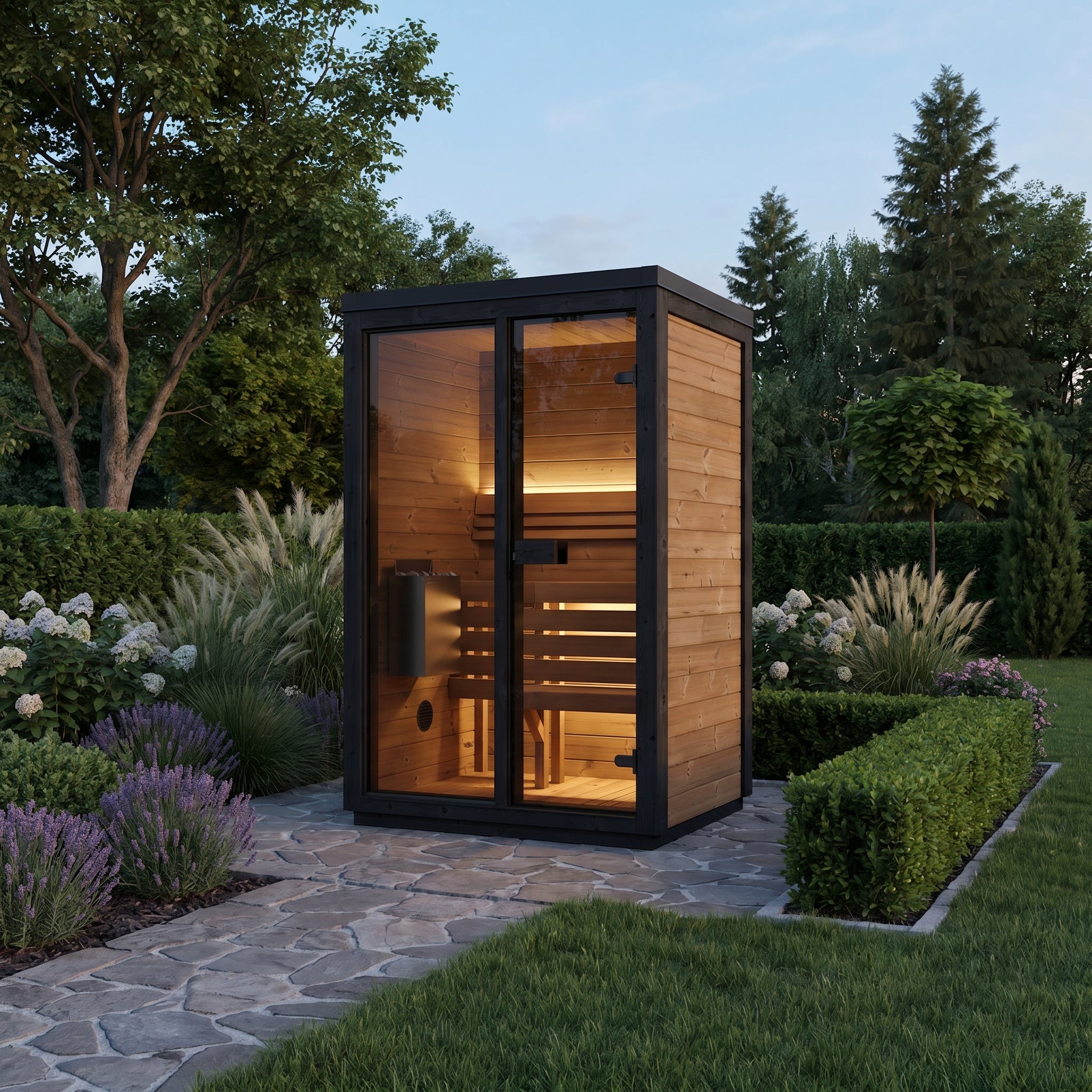 Atlantic Saunas | Alpine 2 | 2 Person Outdoor traditional sauna