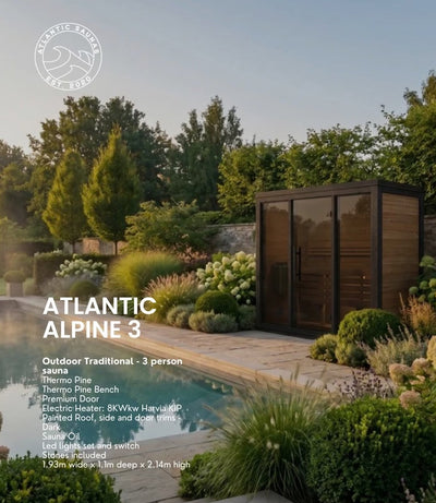 Atlantic Saunas | Alpine 3 | 3 Person Outdoor Sauna