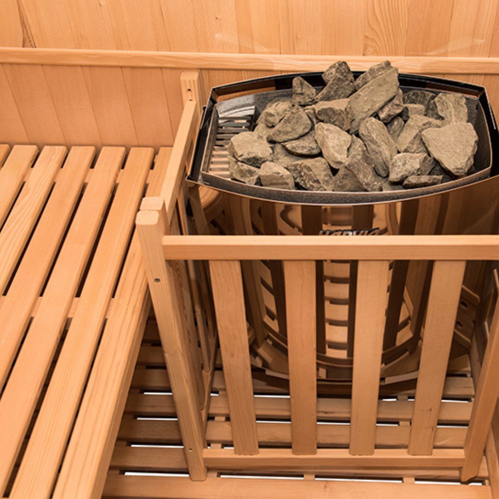 France Sauna - Sense | 4 Person - Indoor traditional hot stone sauna