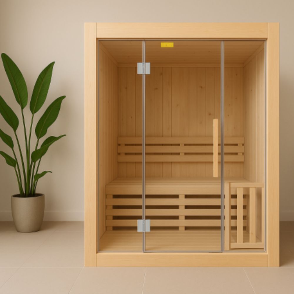 France Sauna - Sense | 4 Person - Indoor traditional hot stone sauna