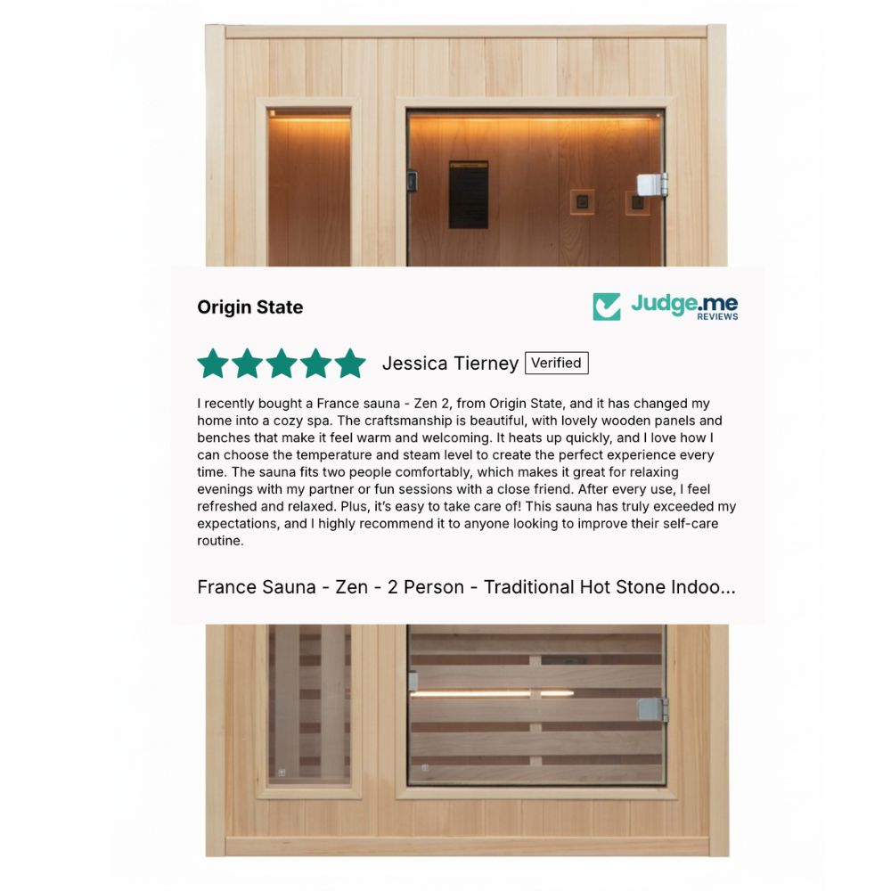 France Sauna - Zen - 2 Person - Traditional Hot Stone Indoor Sauna