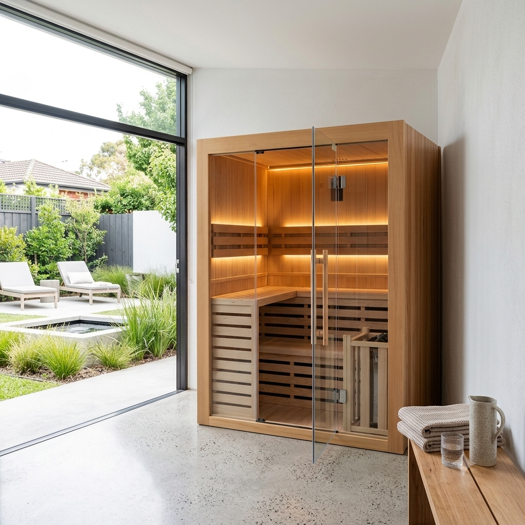 France Sauna - Sense | 4 Person - Indoor traditional hot stone sauna