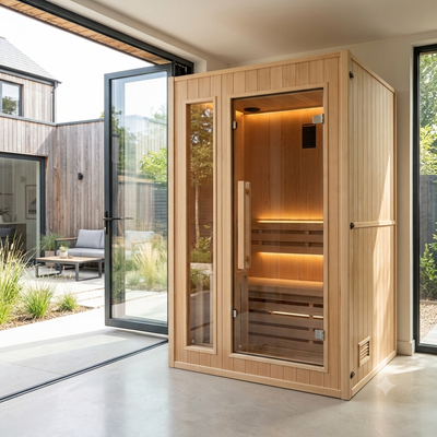 France Sauna - Zen - 2 Person - Traditional Hot Stone Indoor Sauna