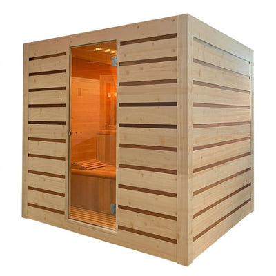 Holl's Eccolo 6 - Traditional Steam Indoor Sauna - 6 person.