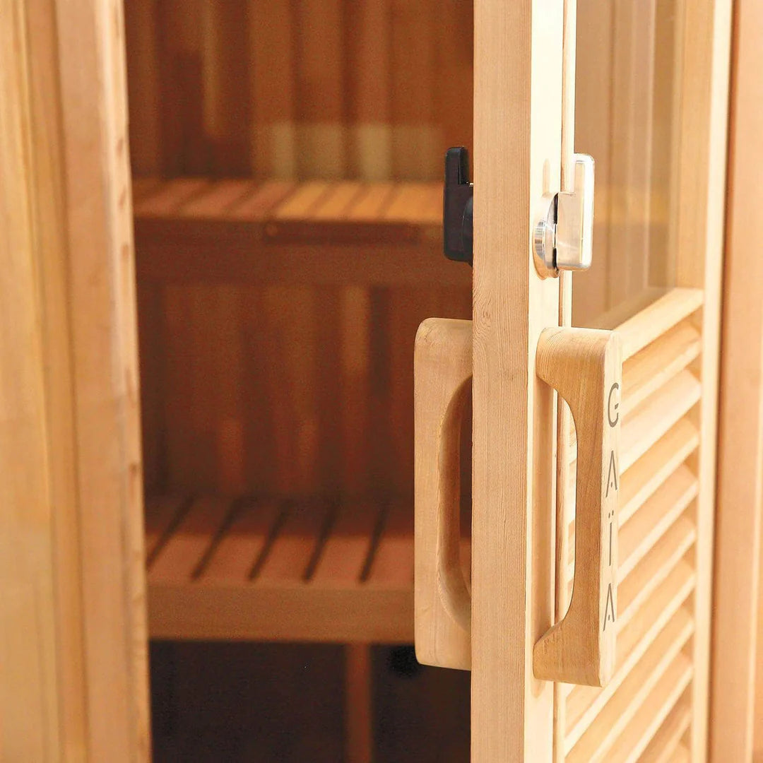Holl's - Gaïa Nova Outdoor Sauna — Complete Package Cabin + Harvia Vega 8kW hot stone stove