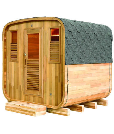 Holl's - Gaïa Nova Outdoor Sauna — Complete Package Cabin + Harvia Vega 8kW hot stone stove