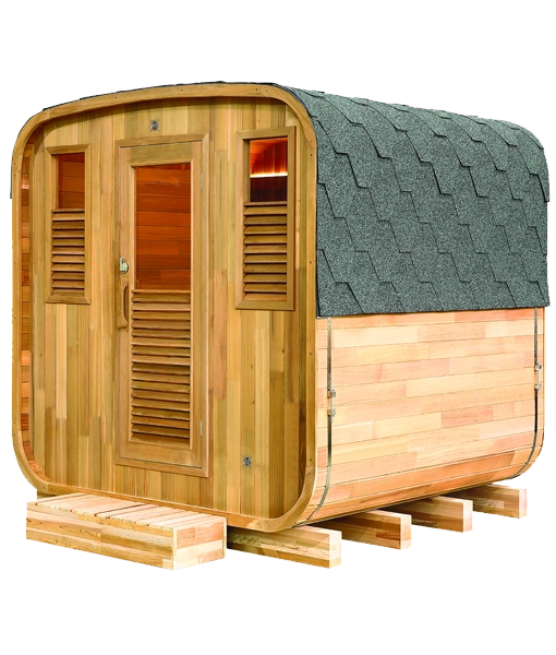 Holl's - Gaïa Nova Outdoor Sauna — Complete Package Cabin + Harvia Vega 8kW hot stone stove