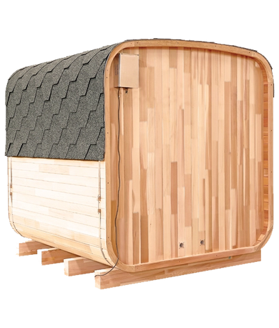 Holl's - Gaïa Nova Outdoor Sauna — Complete Package Cabin + Harvia Vega 8kW hot stone stove