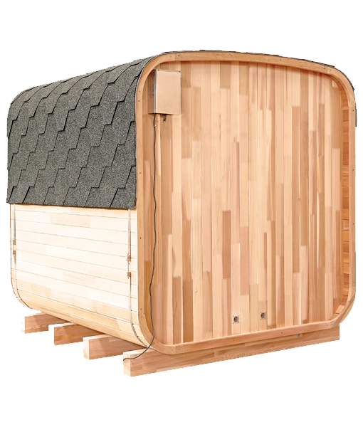 Holl's - Gaïa Nova Outdoor Sauna — Complete Package Cabin + Harvia Vega 8kW hot stone stove