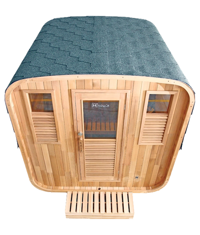 Holl's - Gaïa Nova Outdoor Sauna — Complete Package Cabin + Harvia Vega 8kW hot stone stove
