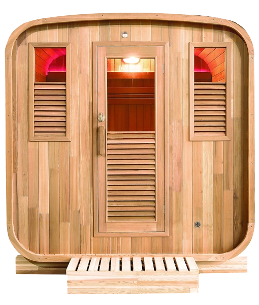 Holl's - Gaïa Nova Outdoor Sauna — Complete Package Cabin + Harvia Vega 8kW hot stone stove